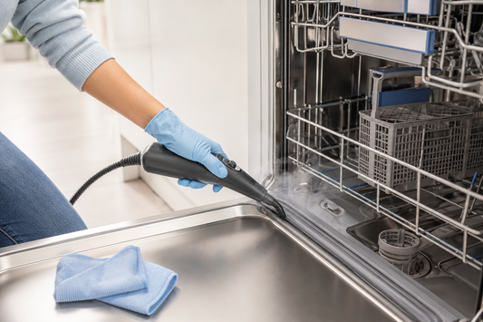 How to Steam Clean a Dishwasher Door Seal and Filter Area With the Steamira Pro Steam Cleaner 2.0