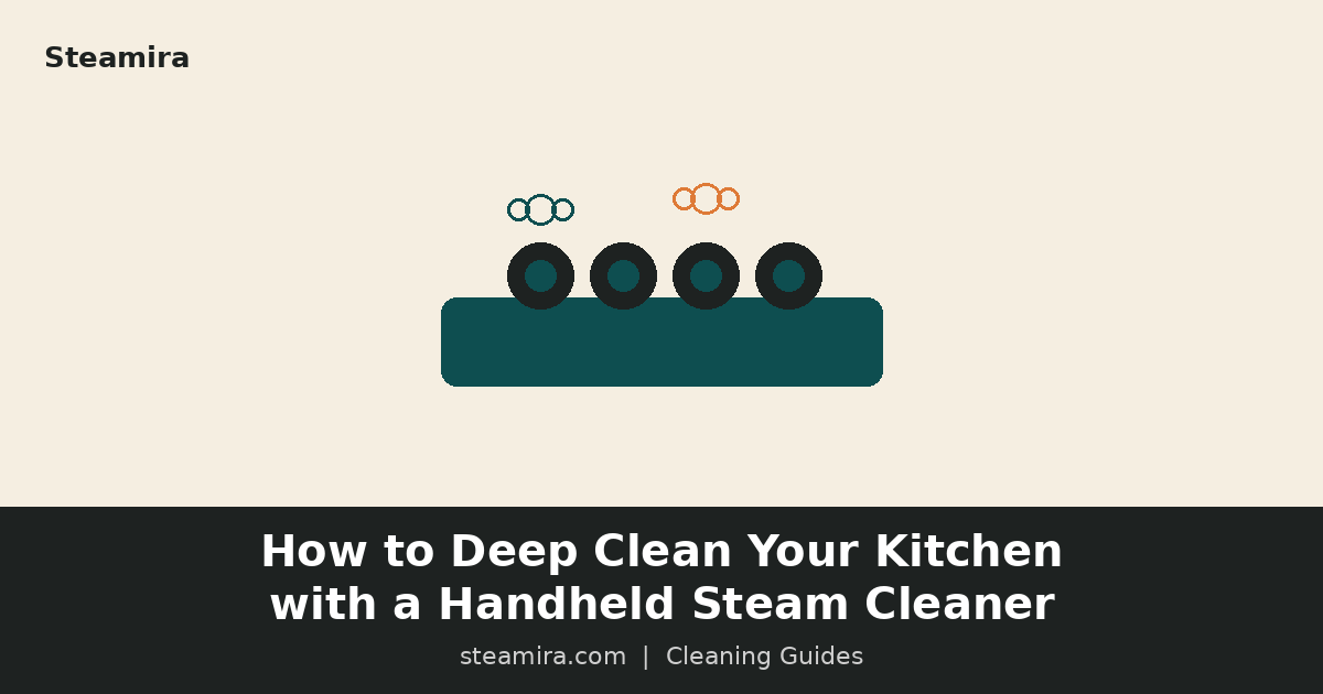 How to Deep Clean Your Kitchen with a Handheld Steam Cleaner (No Harsh Chemicals Needed)
