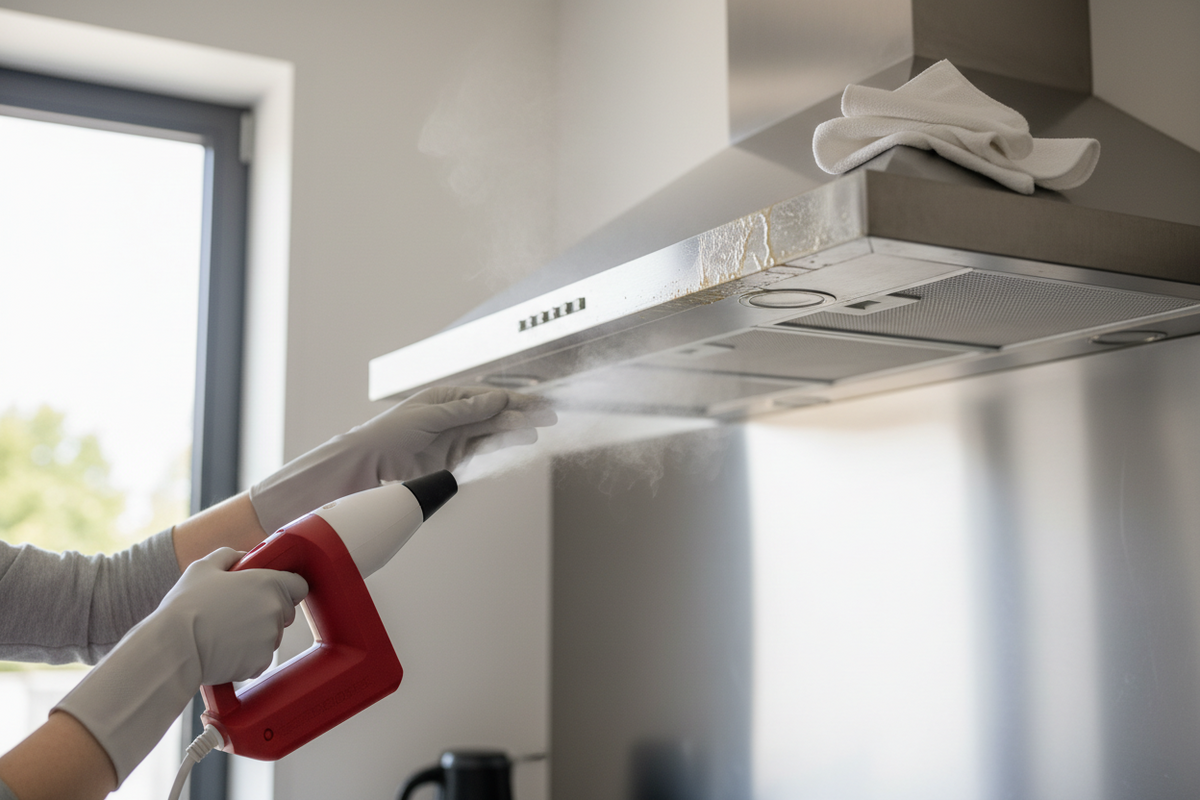 How to Clean Range Hood Grease With a Steam Cleaner