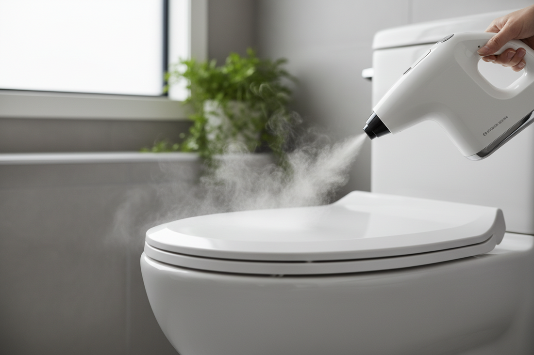 How to Clean Around Toilet Seat Hinges and Bathroom Crevices With Steam